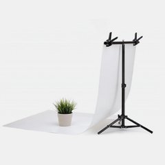 Белый виниловый студийный фон для фото GALE P500 0.7×1.3 м Матовый, поставляется без держателя