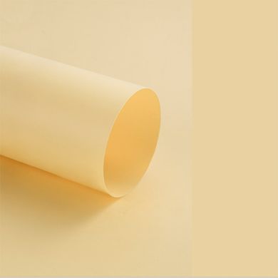 Нежный желтый виниловый ПВХ фотофон DEVICITY для предметной съемки 0.9×1.2 м