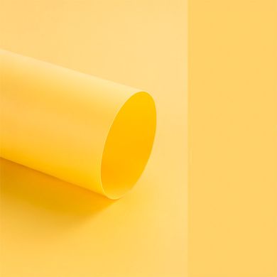 Насичений жовтий вініловий ПВХ фотофон DEVICITY для предметної зйомки 0.9×1.2 м