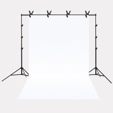 Набір для зйомки devicity: Білий Вініловий фон 2.5 × 3 м + Стійка ворота для фону Deep 3 × 2.8 м