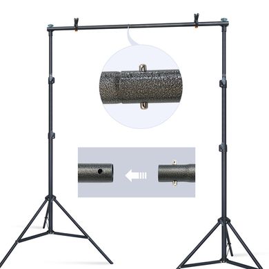 Стійка ворота, тримач для фону GALE F2015S KNOB 1.5×2 м кріплення з защіпками 2 шт + Сумка (5 кг нагрузка)