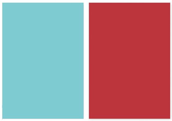 Голубой + Красный бумажный фотофон GALE для предметной съемки (Двухсторонний фон 2 в 1) 0.57×0.87 м