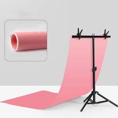 Розовый виниловый ПВХ фотофон DEVICITY для предметной съемки 0.7×1.4 м