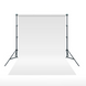 Белый виниловый фон для фото GALE P500 на трубе Crossbar D25 2.2×3 м + Стойка ворота GALE F2023S KNOB 2.3х2 м