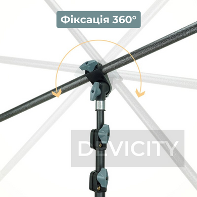 Т - образная стойка держатель для фона DEVICITY LZ200280 Strong 360° 2×2.8 м (3.5 кг нагрузка)