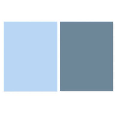 Голубой + Синий бумажный фотофон GALE для предметной съемки (Двухсторонний фон 2 в 1) 0.57×0.87 м