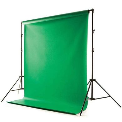Зелений (Хромакей) вініловий студійний фон для фото Deep Infinity Vinyl 2×2.5 м Матовий, поставляється без тримача