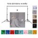 Набір для зйомки devicity: Сірий тканинний фотофон GALE 2×3 м + Стійка ворота для фону Deep Dual Stand 2×2 м
