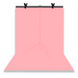 Набір для зйомки devicity: Рожевий ПВХ фон для фото GALE Р4 0.7×1.4 м + Стійка тримач для фотофона 0.68×0.75 м