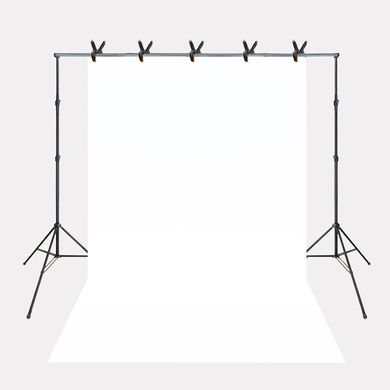 Набір для зйомки devicity: Білий Вініловий фон 2.5 × 3 м + Стойка ворота для фону Linсo Zenith 3 × 2.8 м