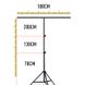 Стійка тримач для фону Deep T-Shape Stand 1×2 м кріплення з защіпками ( 2 кг навантаження )