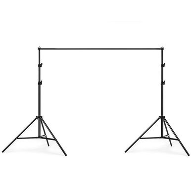 Набір для зйомки devicity: Білий Вініловий фон 1.6×4 м + Стійка ворота для фотофона 2×2 м