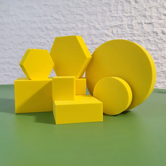 Реквизит для предметной съёмки devicity из 8 Желтых геометрических фигур