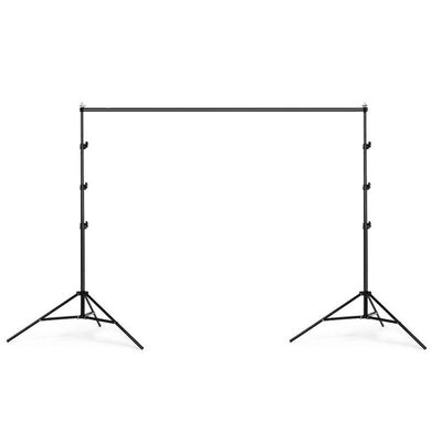 Набір для зйомки devicity: Білий тканевий фон 3×4 м + Стійка ворота для фотофона 3×2 м